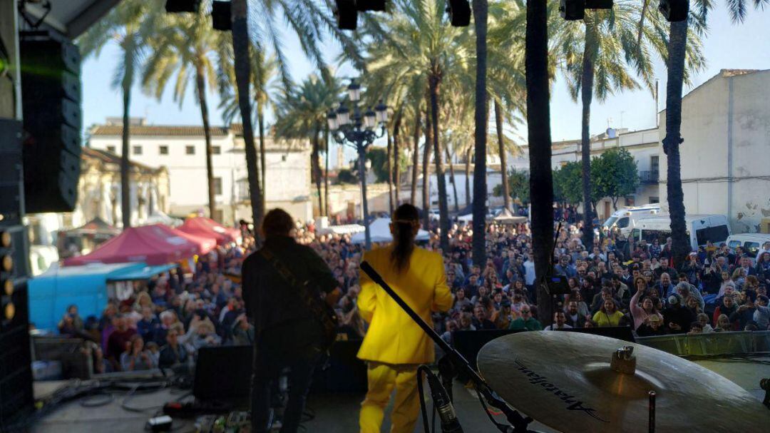 Imagen de uno de los conciertos en la plaza del Mercado