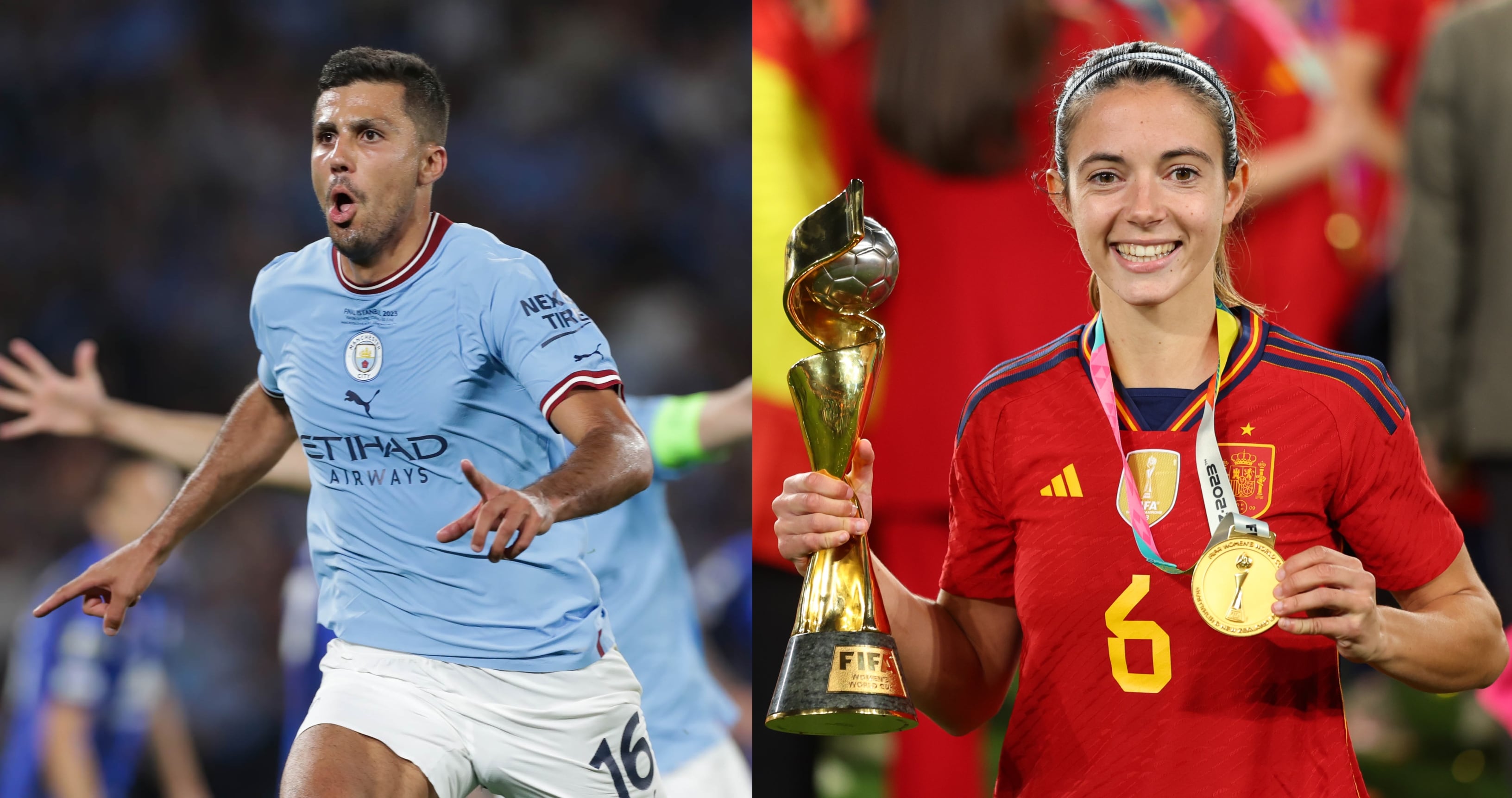 Rodrigo Hernández y Aitana Bonmatí, jugadores nominados al Balón de Oro