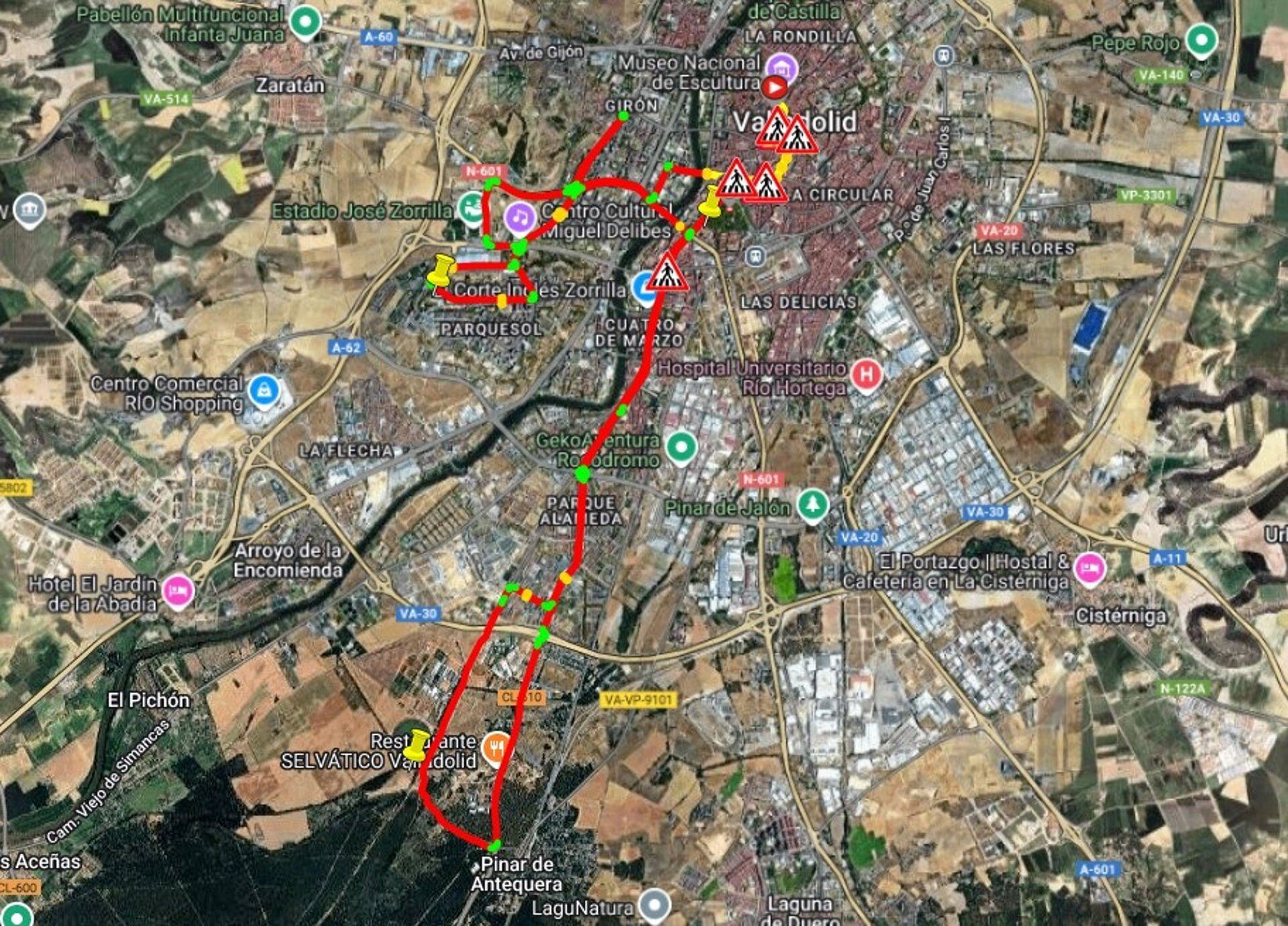 La crono de La Vuelta en Valladolid cortará el tráfico en algunas zonas desde el día 10 y el 11 de todo el recorrido | EuropaPress