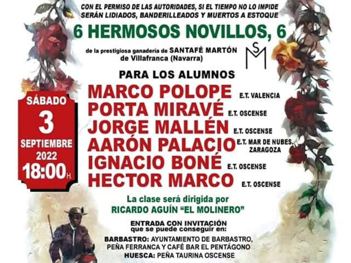 Los toros vuelven a Barbastro con doble cita