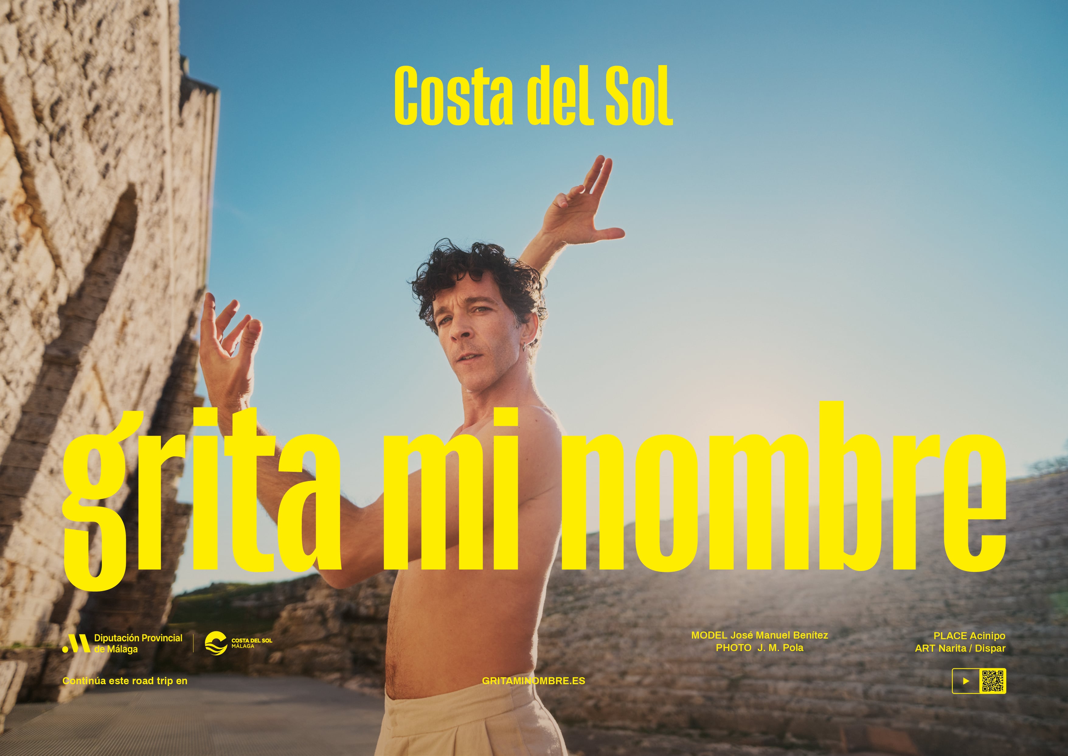 El cartel que forma parte de la campaña de promoción de la Costa del Sol