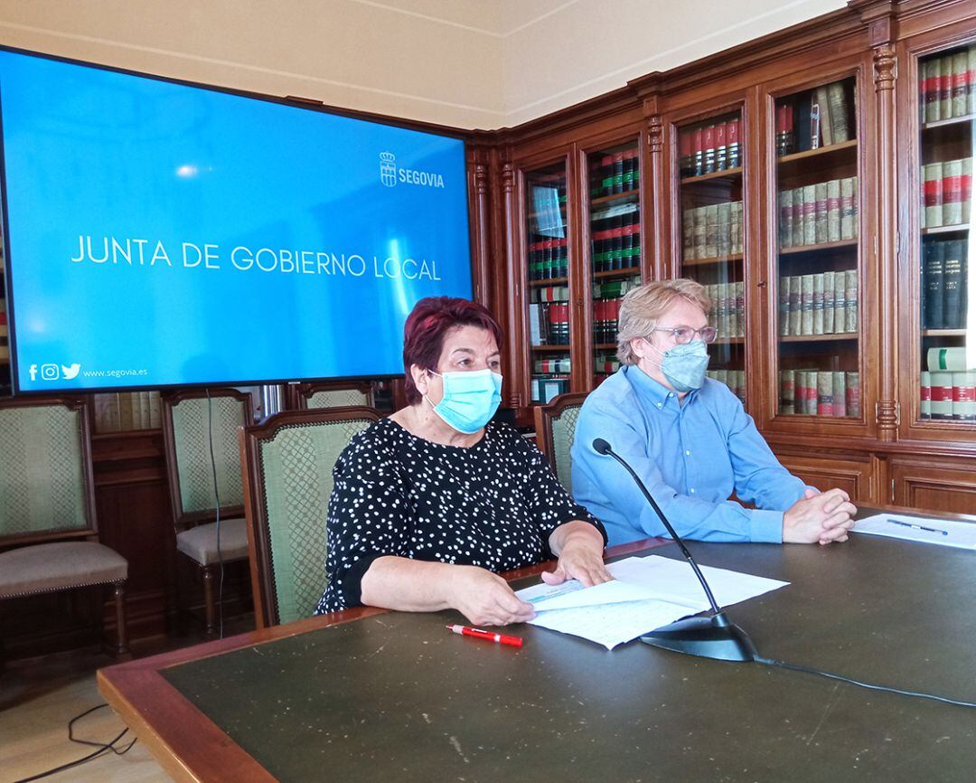 Clara Luquero, alcaldesa de Segovia en rueda de prensa 