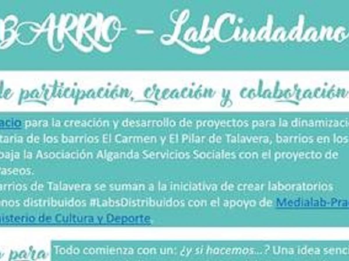 Lluvia de ideas para mejorar los barrios de El Carmen y El Pilar