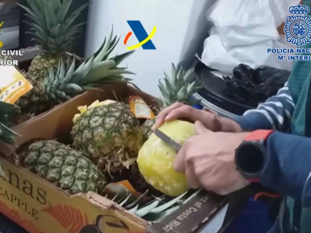 Desarticulada una organización criminal que introducía cocaína en piñas "preñadas" en Algeciras
