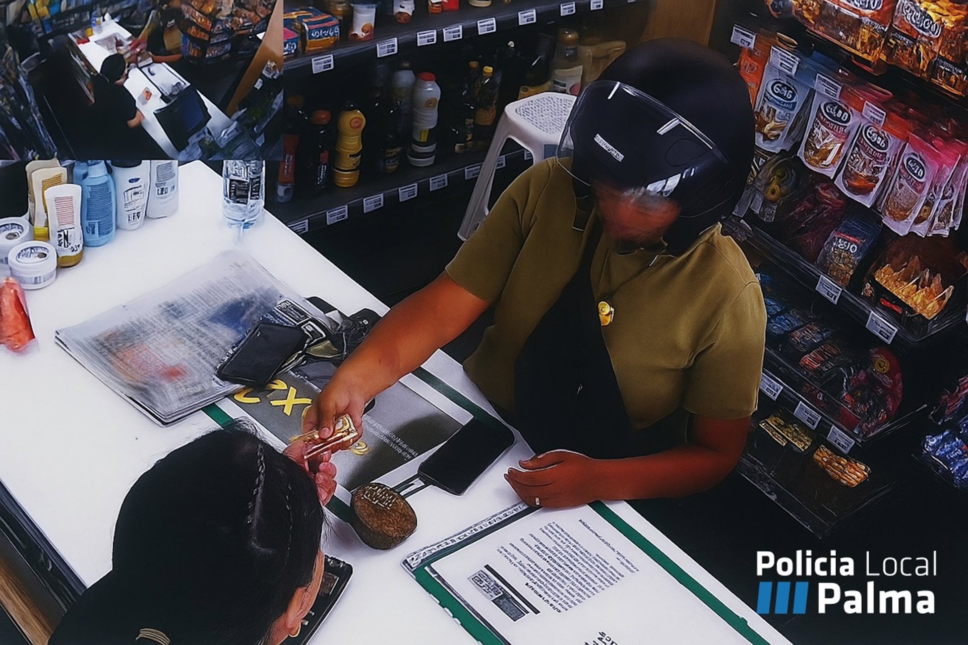 24/08/2025 Investigan a una mujer por quedarse con 480 euros que encontró en una gasolinera en Palma.
La Policía Local de Palma ha investigado a una mujer, una ciudadana argentina de 28 años de edad, como presunta autora de un delito de apropiación indebida, por quedarse con 480 euros que encontró en una gasolinera de la avenida de Sant Ferran.
SOCIEDAD
POLICÍA LOCAL DE PALMA