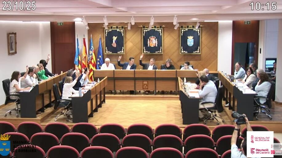 Votación del punto en el que una concejala de Vox se ha desmarcado del resto de sus compañeros de partido.