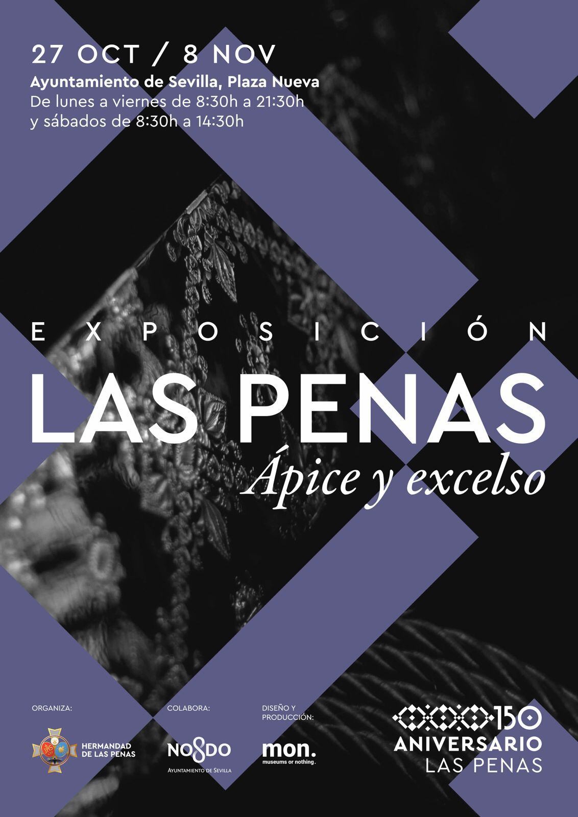 Cartel de la exposición del 150 aniversario de la Hermandad de Las Penas