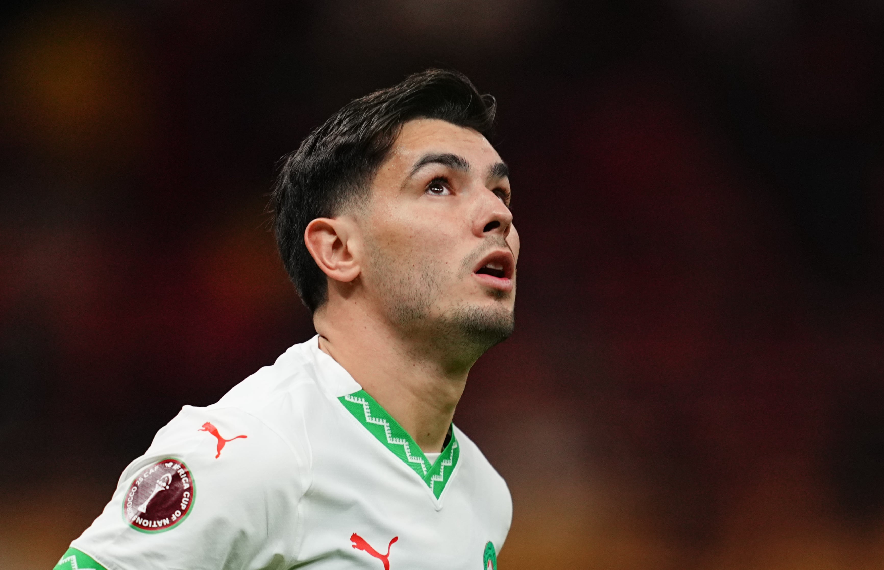 Brahim Díaz durante la final de la Copa África
