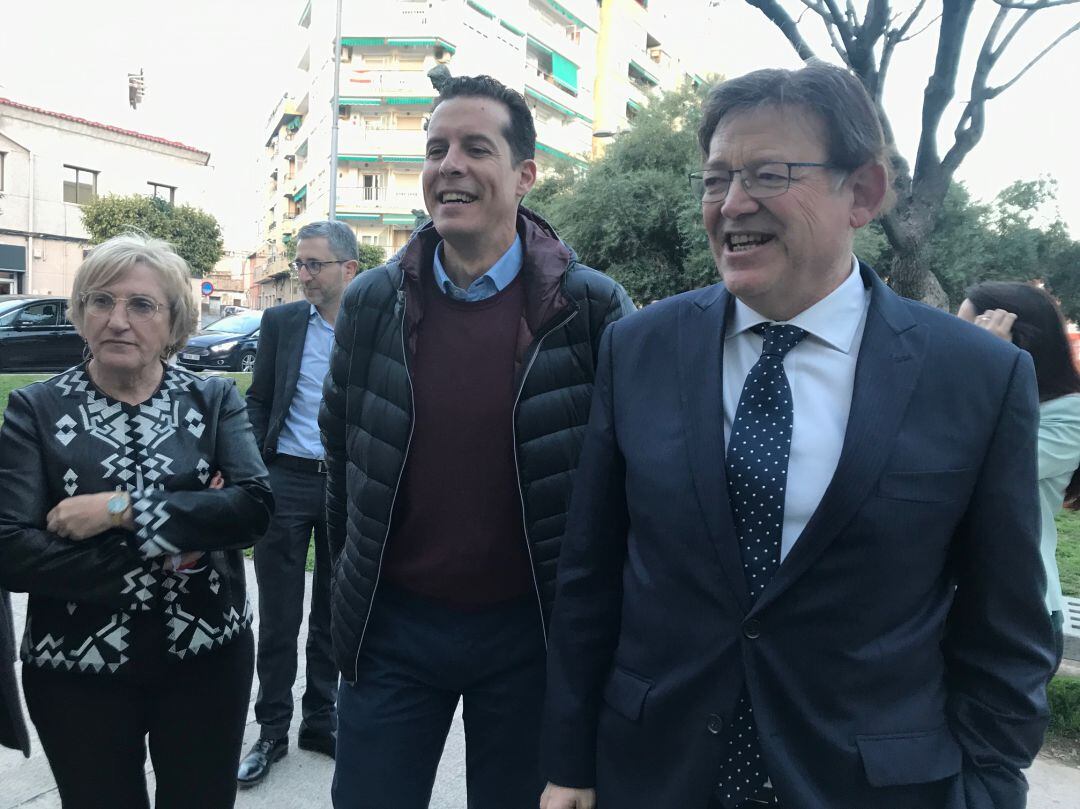 Ana Barceló, Rubén Alfaro y Ximo Puig