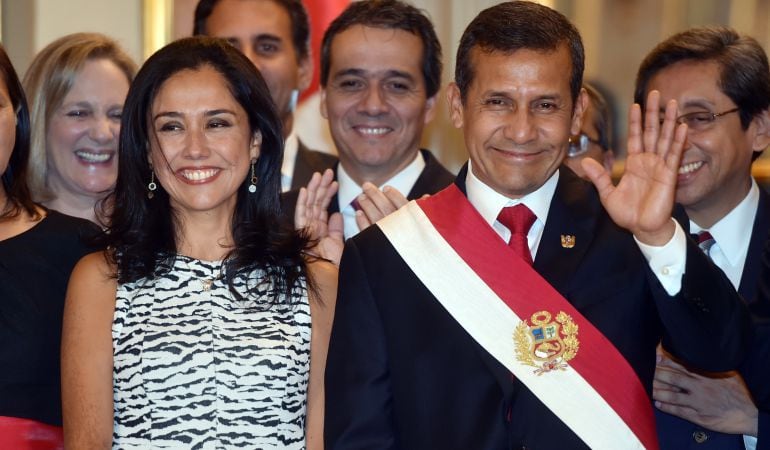 La exprimera dama de Perú, Nadine Heredia, junto con su marido el expresidente de Perú. Ollanta Humala, en una foto de archivo.