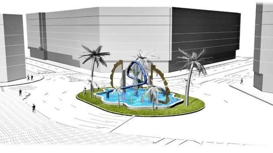 Diseño original de la reforma de la glorieta de la plaza de América que ahora se plantea modificar