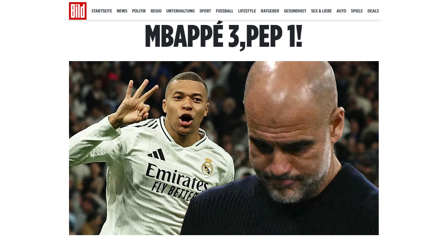 El diario Bild alaba el buen hacer de Mbappé.