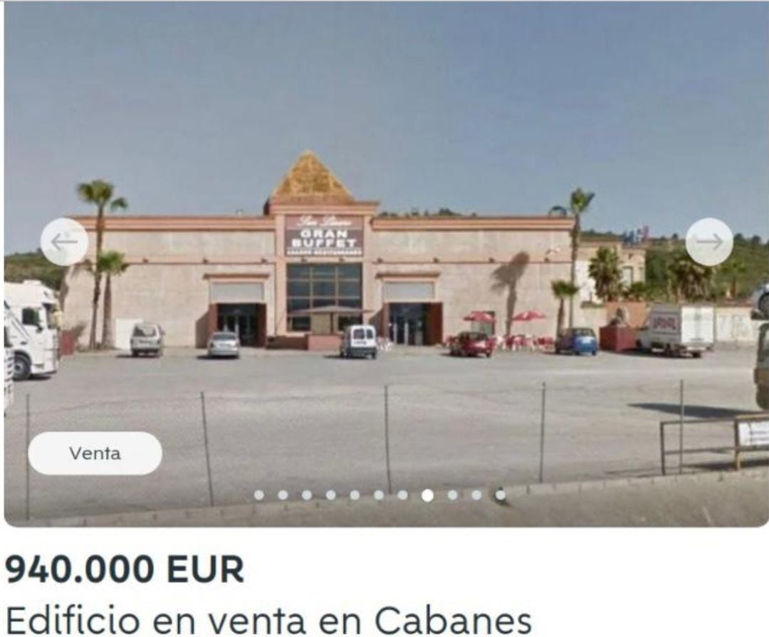 La venta del edificio está anunciada en Wallapop