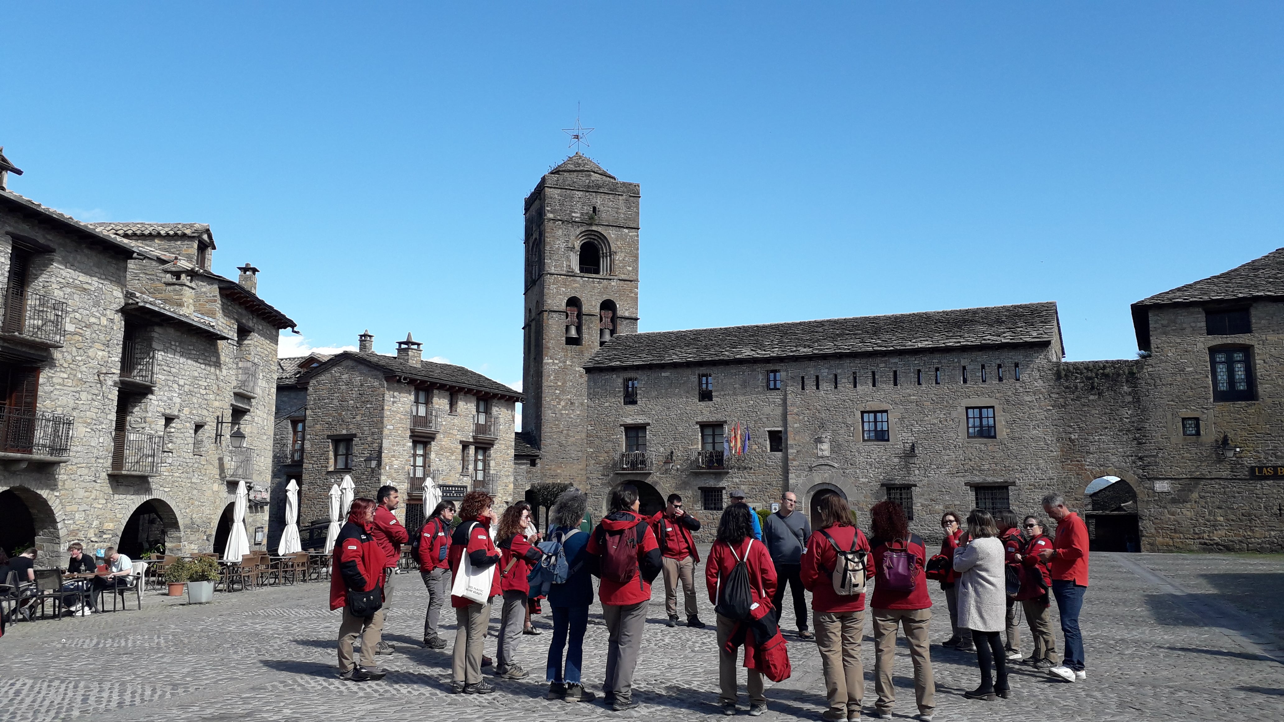 Plaza Mayor de Aínsa. Foto: Comarca de Sobrarbe