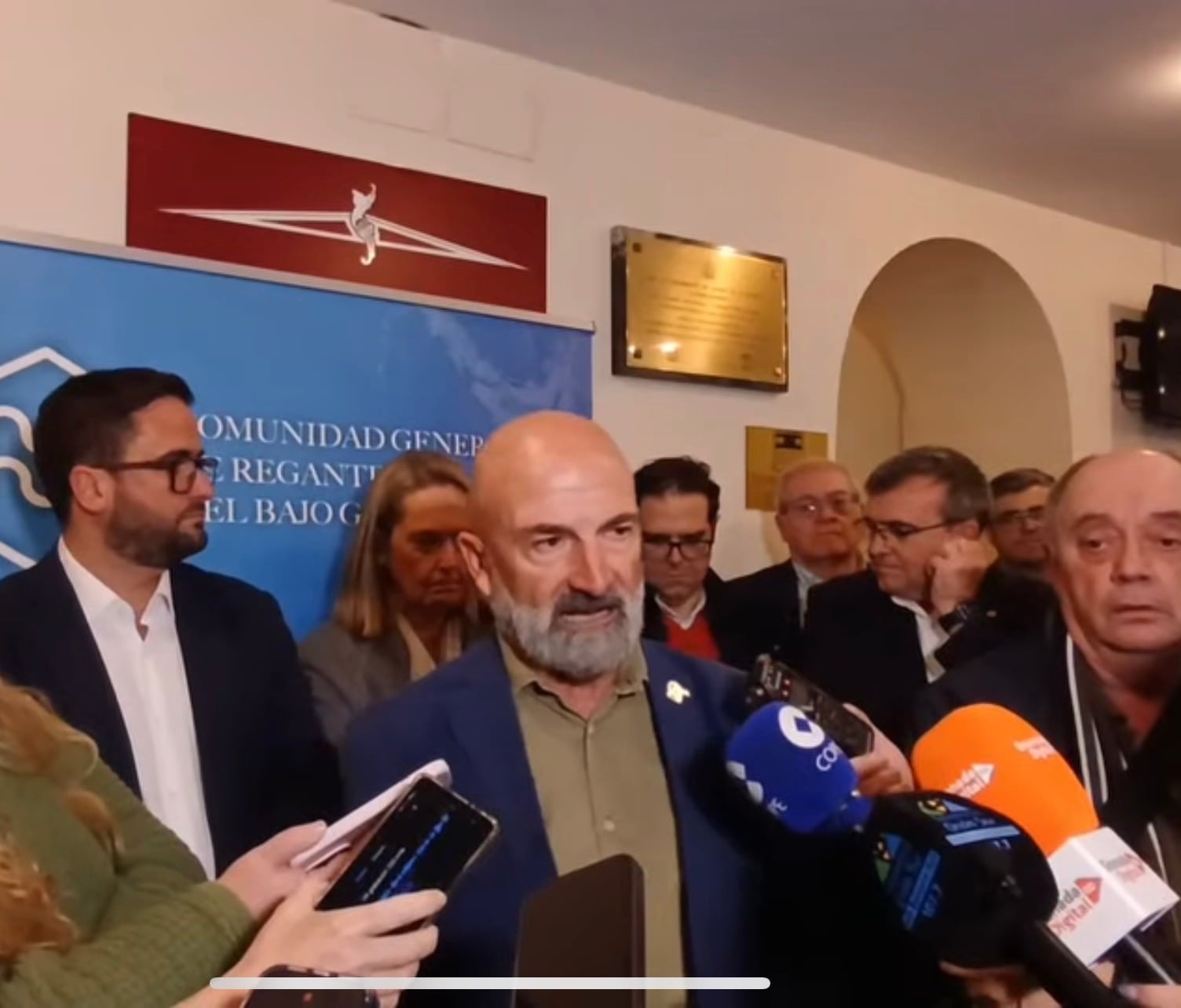 Maximino Prados durante el encuentro de la Plataforma por las Infraestructuras de la costa