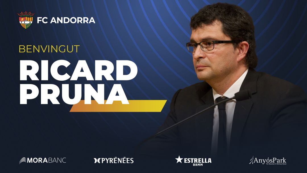 El FC Andorra fitxa el doctor Ricard Pruna per coordinar els serveis mèdics.