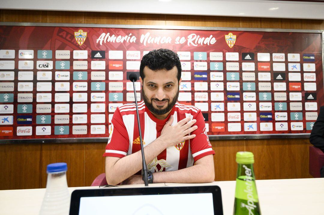 Turki Al-Sheikh en su segunda visita a Almería.