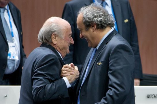 Blatter y Platini, durante un Congreso de la FIFA.