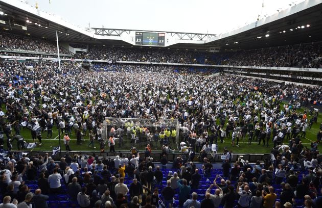 White Hart Lane en mayo de 2017 tra sun partido de Premier contra el United