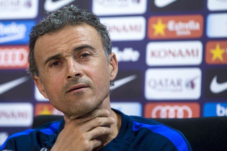 Luis Enrique en rueda de prensa