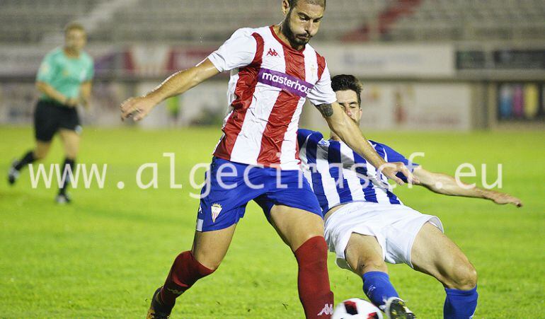 Un momento del partido.