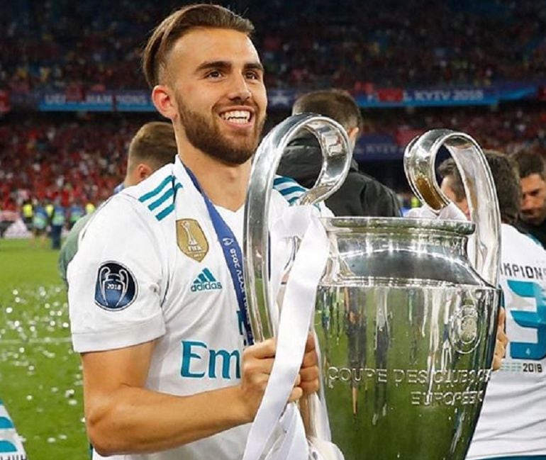 Borja Mayoral con la Champions League