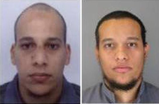 Fotografías cedidas sin fechar facilitadas por la Policía francesa que muestra a Cherif Kouachi y su hermano Said Kouachi