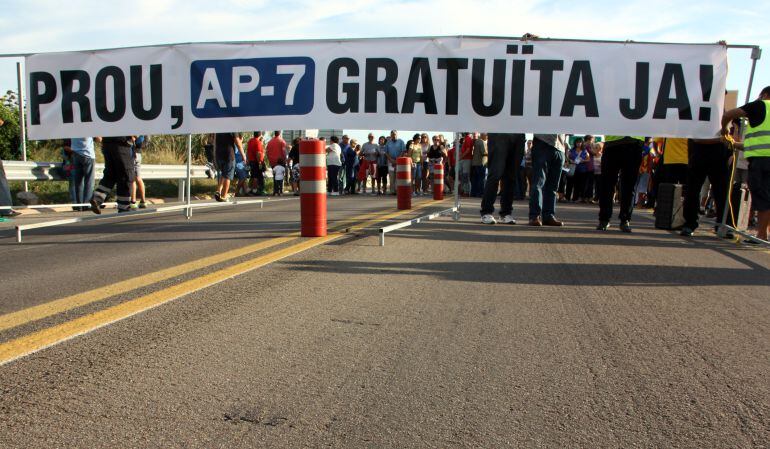 Moment de la protesta.