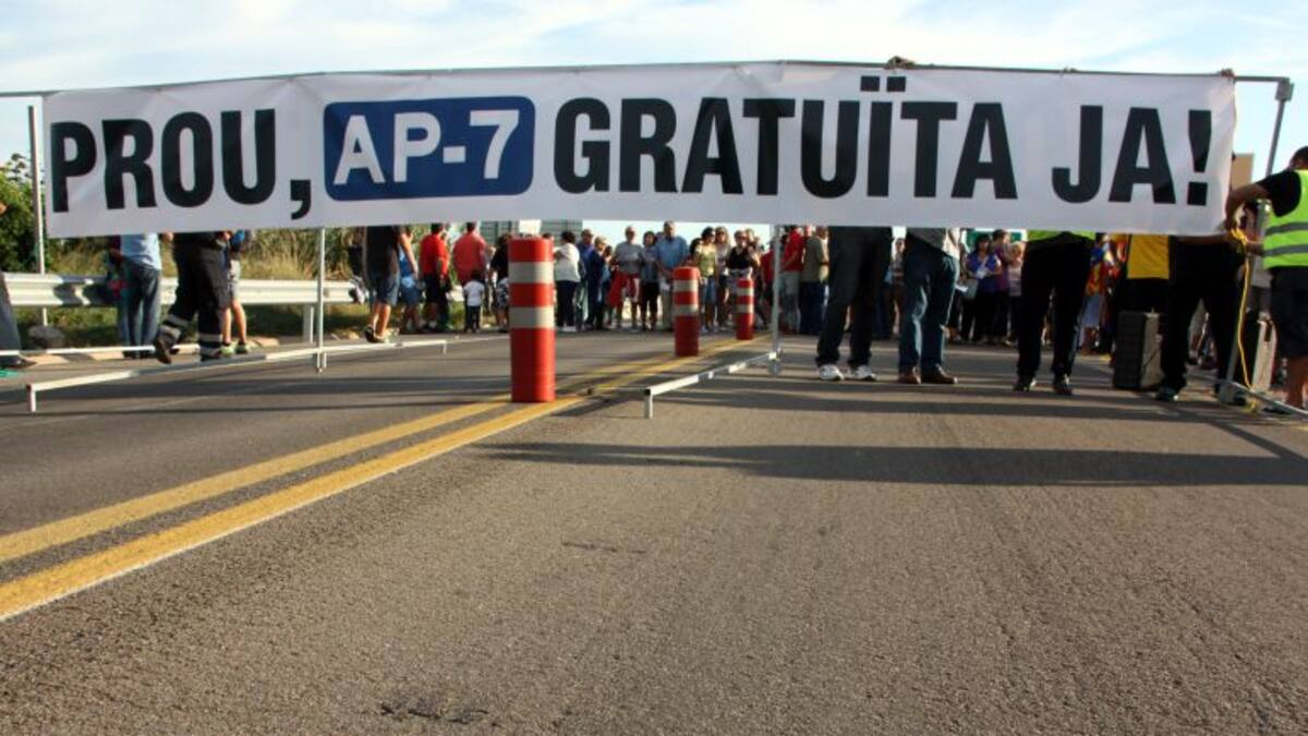 Les protestes continuaran fins que s'aconsegueixi la gratuïtat de l'AP-7