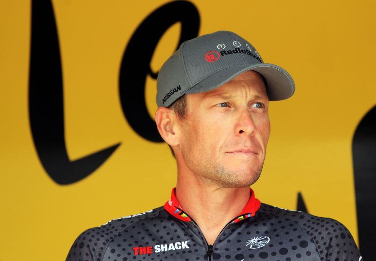 Lance Armstrong en el podio del Tour en una imagen de archivo