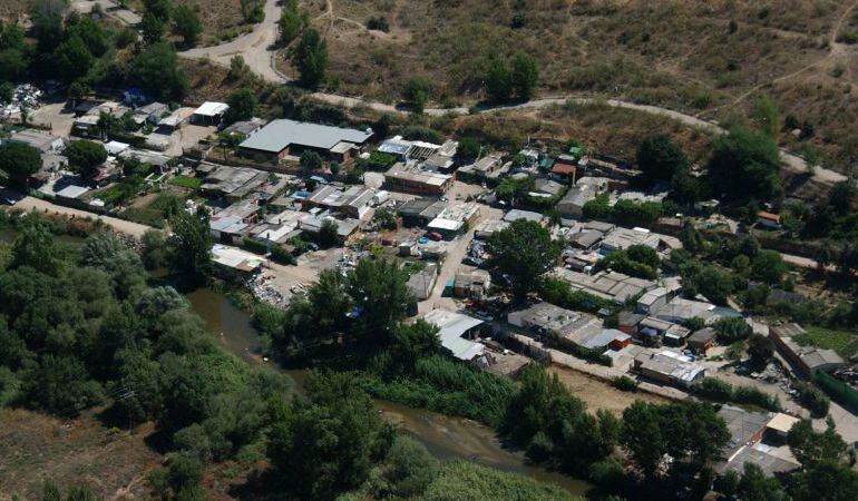 Río Guadarrama a su paso por el poblado de las Sabinas de Móstoles