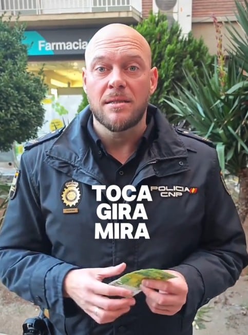 Recomendación de la Policía para detectar billetes falsos: Toca, gira y mira