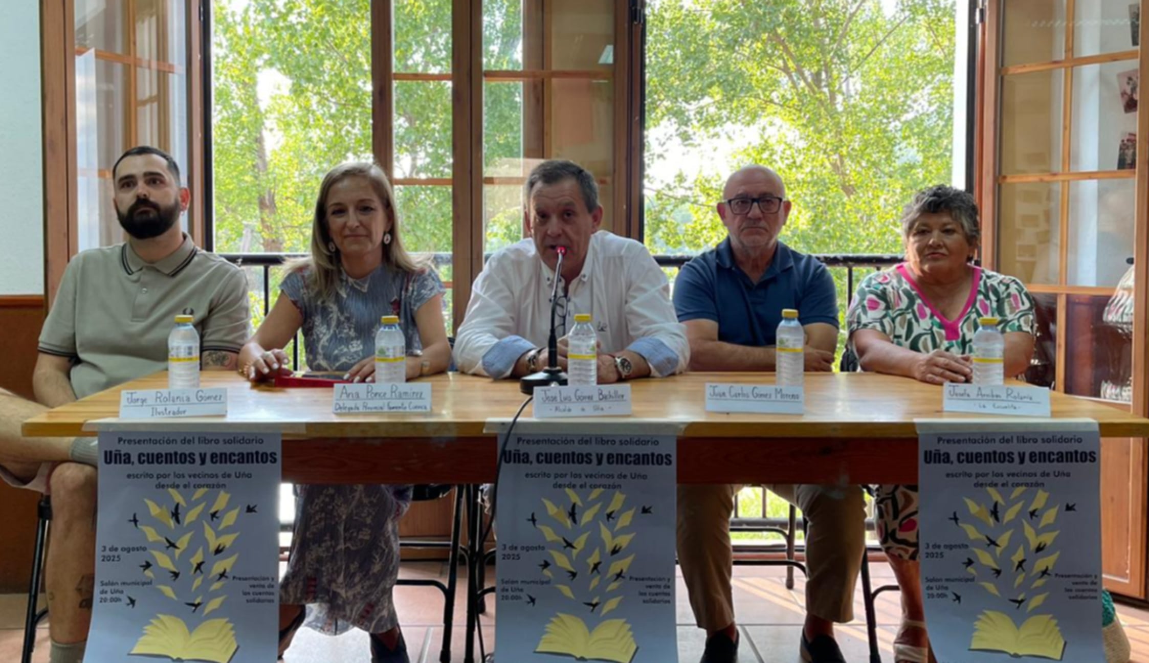 Presentación del libro en Uña el pasado 3 de agosto.