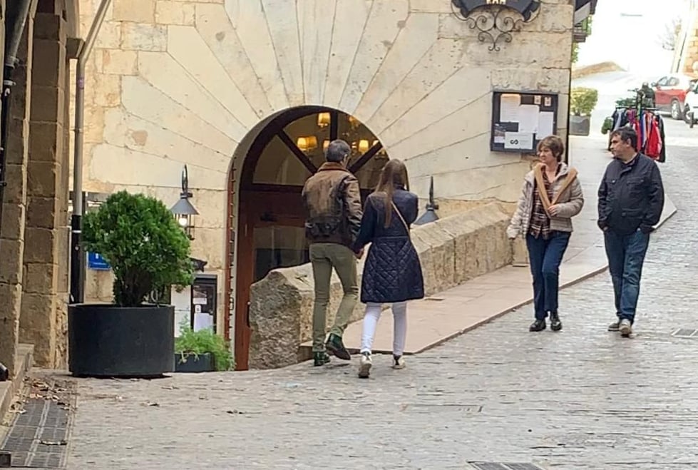 Juanma Badenas y Cecilia Herrero, en Morella este pasado fin de semana