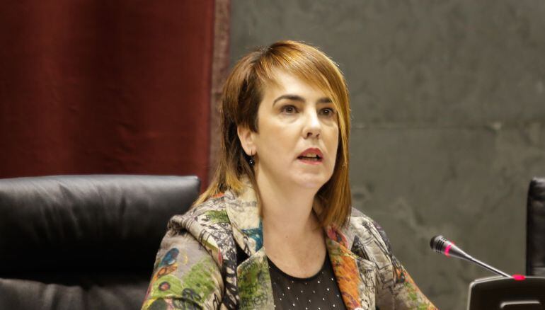 Ainhoa Aznárez, presidenta del Parlamento de Navarra