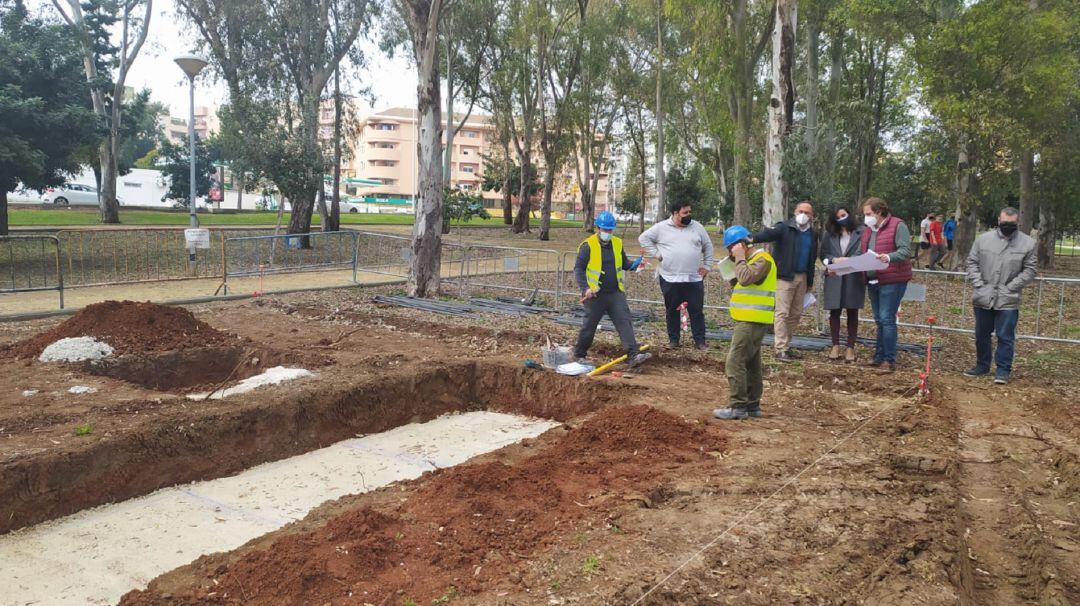 Un momento de las obras.