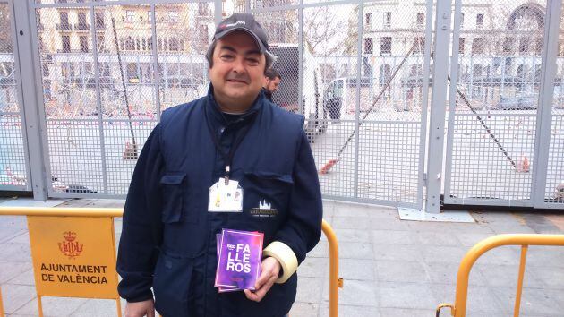 Luis Brunchu antes de su mascletà