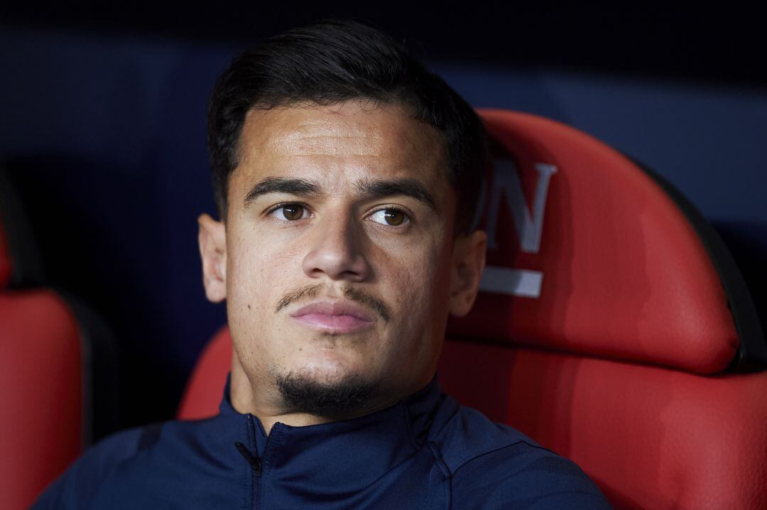 Coutinho, en el banquillo del Barcelona