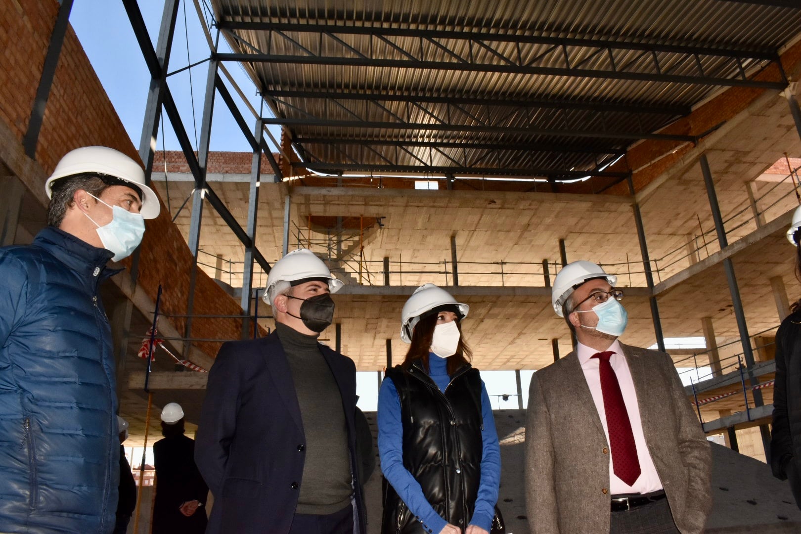 Dirigentes de la Junta de Andalucía han visitado las obras de construcción del nuevo Conservatorio Superior de Música de Jaén capital