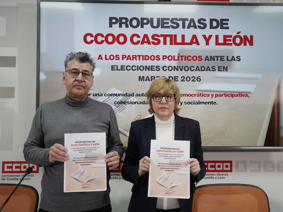 CCOO presenta su lista de propuestas ante las elecciones del 15M