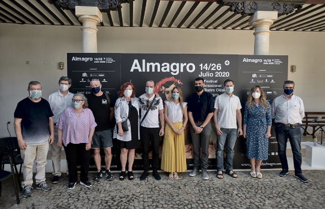 Representantes de las compañías manchegas que participan en esta 43 edición del Festival de Almagro