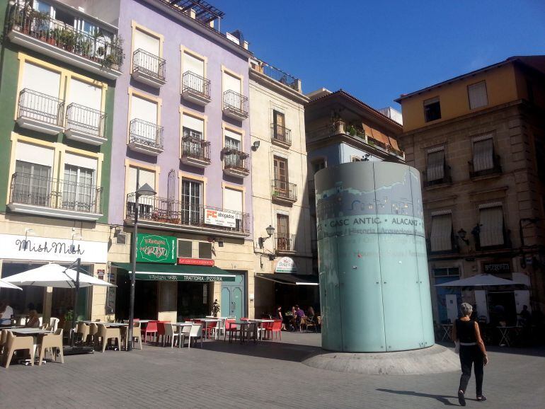 Plaza de San Cristóbal en el Casco Antiguo de Alicante