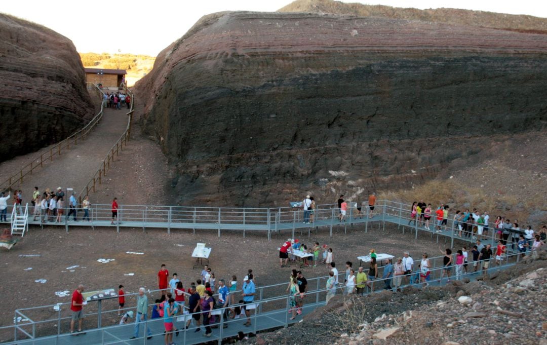 Imagen del complejo Cerro Gordo, primer volcán visitable de la Península Ibérica, Granátula de Calatrava.