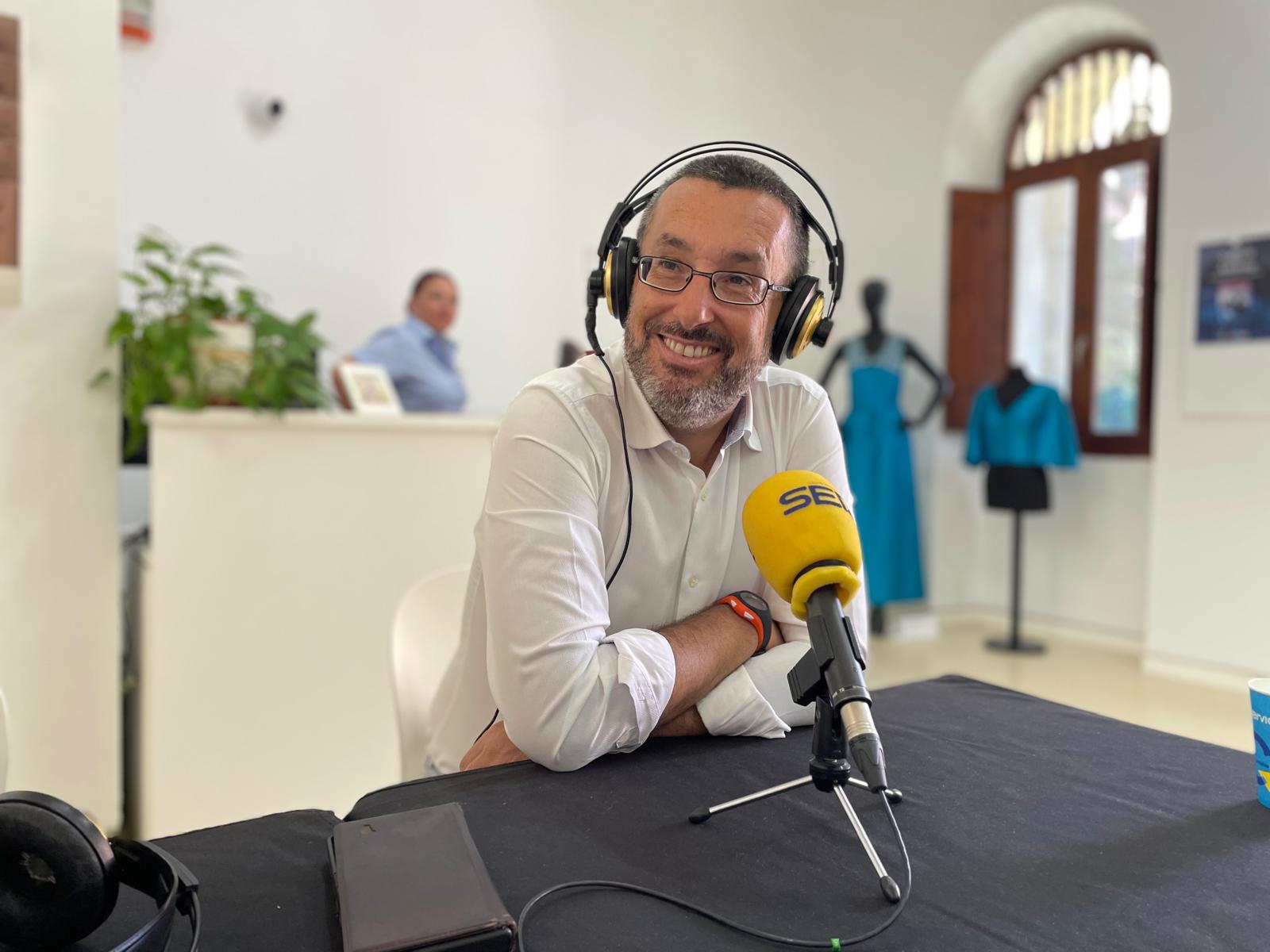 El alcalde de La Línea, Juan Franco durante su intervención en el programa.