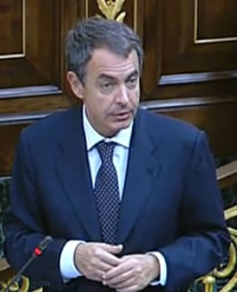 Zapatero, en la sesión de control al Gobierno