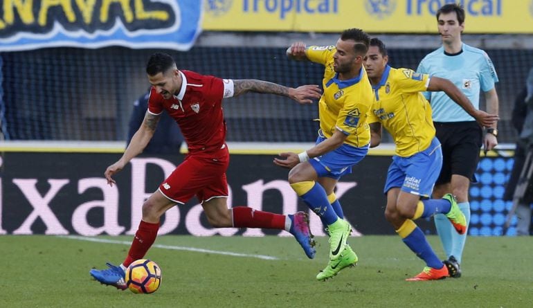 Vitolo, durante el encuentro ante la UD Las Palmas