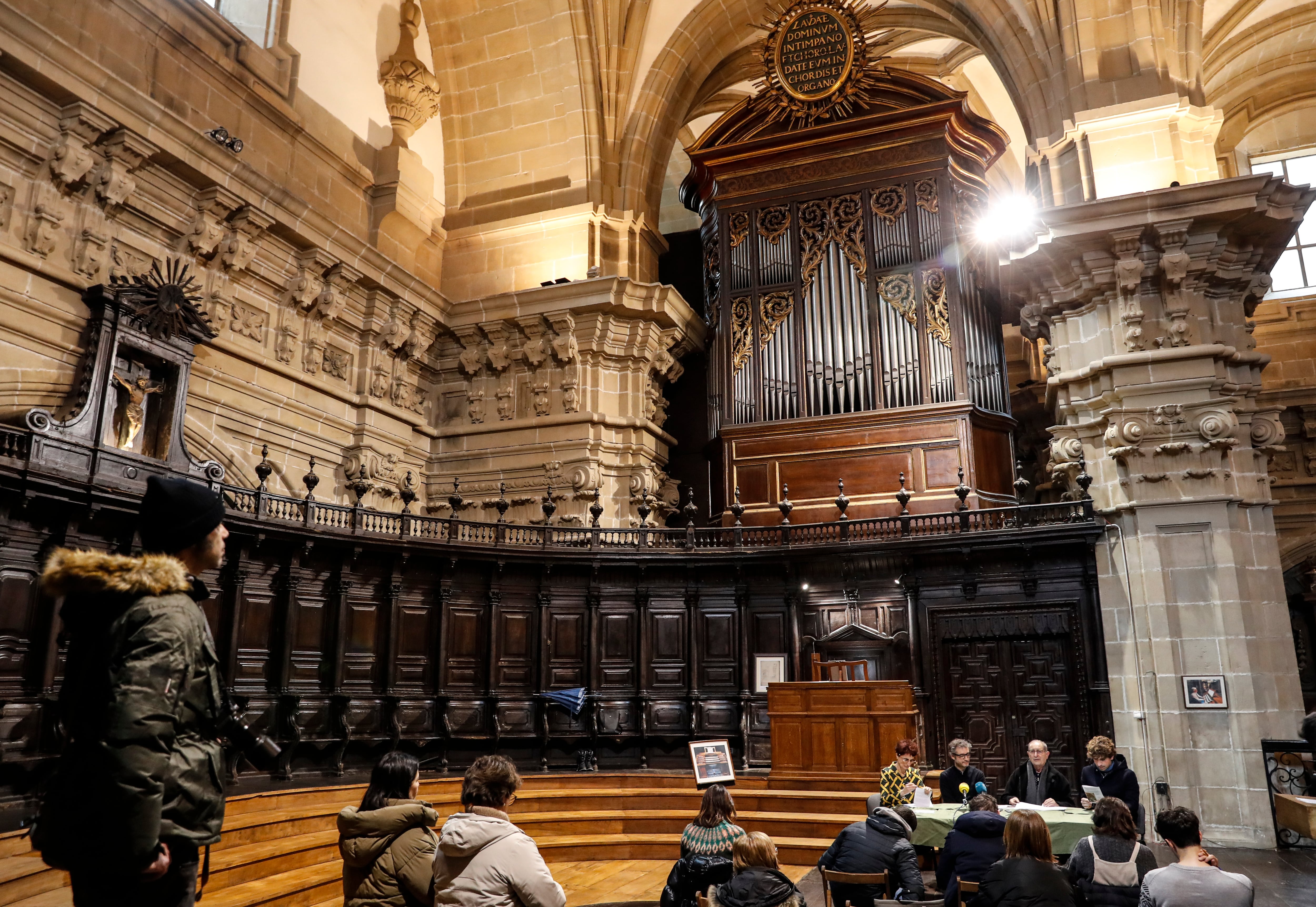 Órgano de la iglesia de Santa María del Coro de San Sebastián. EFE/Juan Herrero.