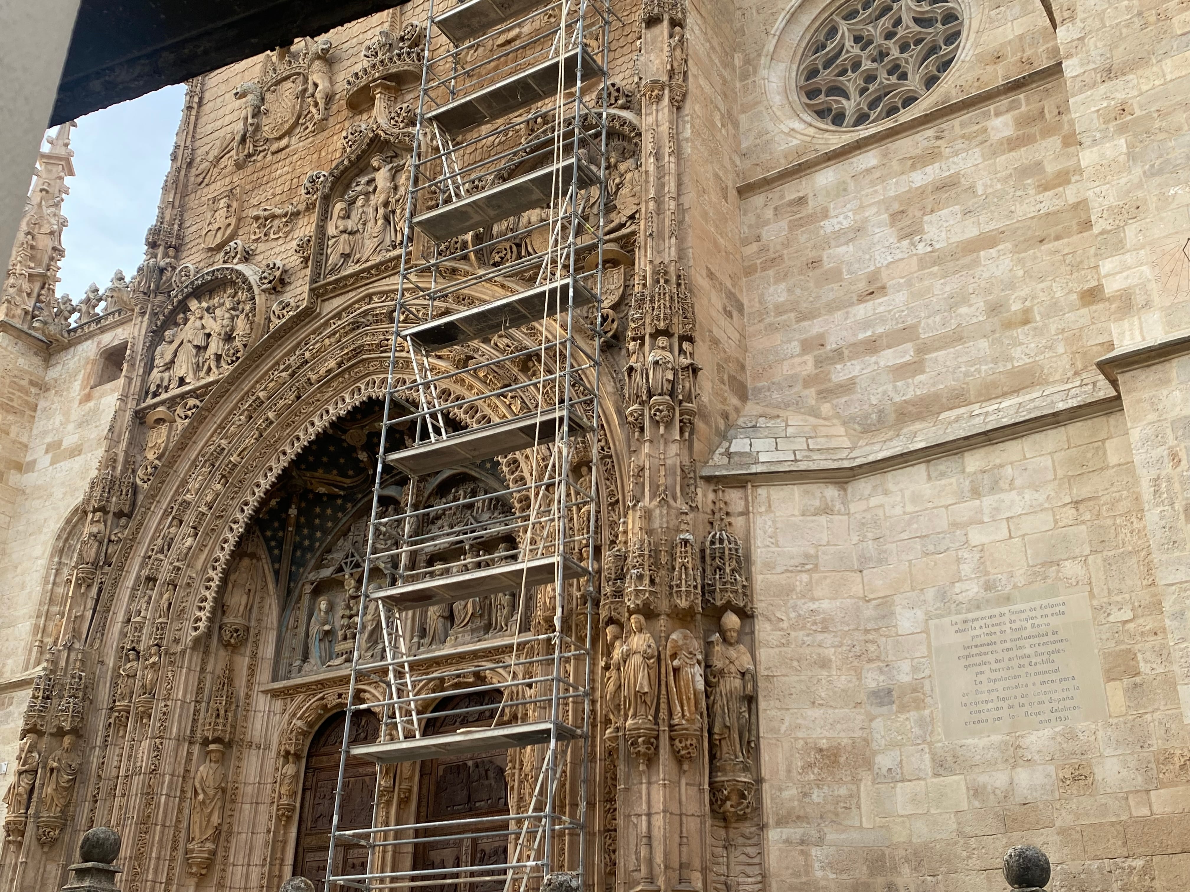 Andamios en Santa María