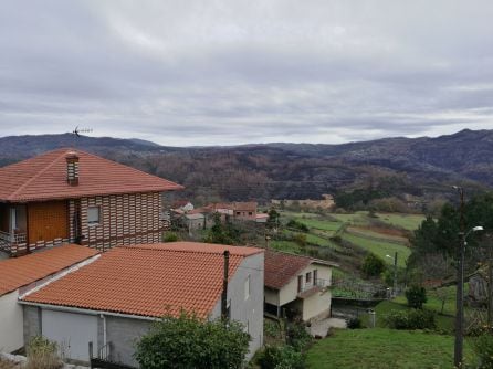 El primer foco del incendio tres meses después. El negro, como las llamas y los eucaliptos, llega al pie de las casas.