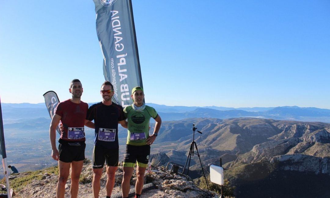 Los tres campeones del Km Vertical en el Cim del Mondúver